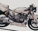 愛車のバイク、デフォルメイラストにします レトロポップでかわいい雰囲気！ イメージ9
