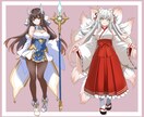 trpg用の立ち絵を制作致します trpgやゲーム用等のオリキャラが必要な方に。 イメージ2