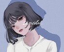 ダークでマットな世界観の素敵なイラスト描きます 他の人と一味も二味も違う素敵なアイコンでSNS映えさせよう！ イメージ4