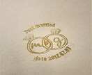 結婚式アイテムで使えるオリジナルロゴを作成します ★結婚式のサンキュータグやプチギフトのラッピングに★ イメージ3