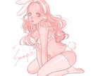 魅力的な女の子のイラスト／アイコン描きます 修正何度でも無料！お客様の好みに合わせます。 イメージ3