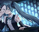 歌ってみた・ボカロMV用イラスト制作します 表情差分2種まで追加料金不要！オリジナルデザインも可能！ イメージ9