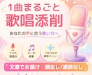 あなたに合う歌い方へ。1曲まるごと添削します ただのカバーではなく「あなたの歌声」で歌うために イメージ1