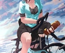鮮やかで目を惹く一枚絵を描きます 背景つきや全身絵、男性キャラも可 イメージ5