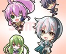 かわいいちびキャラ制作します SNS・配信・アイコンに！あなたらしさを添えて！ イメージ3