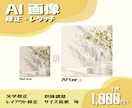AI生成画像の修正・レタッチを承ります AI生成画像の「思ったのと違う…」を解消します。 イメージ1