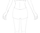ビジネス向き！身体の線画イラスト描きます ビジネス教材等に使えます！女性向きイラストです。 イメージ8
