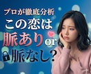 相手の行動、言動から脈ありorなしを分析します お相手の脈あり、脈なしの分析に特化！ イメージ1