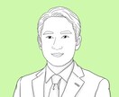 名刺・会社プロフィールに使いやすい似顔絵かきます 清楚感あるビジネス向け似顔絵を制作 イメージ3