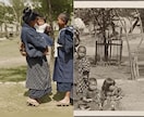 白黒写真をAIでカラー化します 明治・大正・昭和の古い家族写真を鮮やかに蘇らせます イメージ3