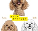写真から作る✨２パターンうちの子イラスト制作します 2パターン作成　線画・ふんわり漫画風に！SNS・名刺にも◎ イメージ6