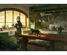 表紙･挿絵･MV･サムネイルなどの一枚絵描きます キャラクターメインから背景メインまで幅広く対応可能です イメージ4