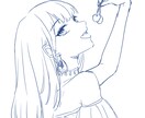 ラフな線画イラスト制作します 描き込まなくてもいいけどビジュアルに起こしたい場合にどうぞ！ イメージ3