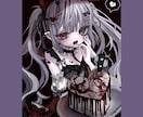 最短7日！ダークめな可愛いイラスト制作致します サムネイル、アイコン、グッズなどに！ イメージ3