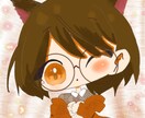 可愛いミニキャラを作成します 茶色をイメージして描きました。 イメージ1