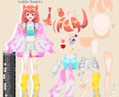 Live2D用パーツ分け立ち絵制作します 先着3名モニター価格｜Vtuberや配信用向けモデルに イメージ2