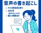 音声をそのままテキストに書き起こします “雰囲気ごと、あなたの言葉を届けたい” イメージ1