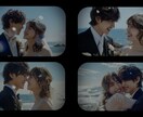 レトロ｜シネマ風のオープニングムービー制作します レトロ映画のような洋風デザインで可愛らしい結婚式の入場動画！ イメージ2