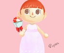 どうぶつの森風のイラストを描きます あなたやご友人、オリジナルキャラもあつ森風に描きます イメージ2
