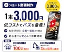 ショート動画制作を丸投げ対応します 低コストで再生される動画を設計制作 イメージ1