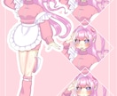Live2dモデルと立ち絵、三面図を一括制作します ５万円でVtuberデビューができる！ イメージ6