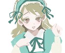 SNSのアイコン向きのイラストを描きます コンカフェで働いてる方などのアイコンにオススメの絵柄です イメージ2