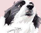 抽象的なわんこの似顔絵を描きます アイコンや壁紙、グッズ制作に！シンプルでどこでも使えます。 イメージ1