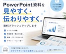 PowerPoint資料を見やすく整えます 見づらい・まとまらない資料を、分かりやすくブラッシュアップ イメージ1