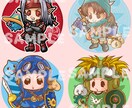 ミニマム★SNS用の超デフォルメアイコンを描きます シールやアクリルプレートにしてもかわいいデフォルメです♪ イメージ4