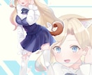 IRIAM　Vtuber　可愛いイラスト描きます キャラデザ、SNS、ブログ、 VTuberデザイン イメージ5