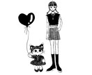 SNSアイコンなど！ゆるかわいい女の子描きます SNSで使いやすい、ポップでオシャかわイラスト イメージ4