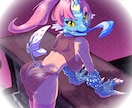 圧倒的手描き感！！目を引くキャラクター描きます 手描き感のあるキャラクターを描かせていただきます。版権も可！ イメージ5