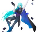 ご依頼いただいたキャラクターの立ち絵を作成ます 胸元から全身までご希望頂いた所までの立ち絵を作成します イメージ1