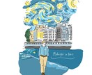 お好きな映画のイラストを描きます 思い出の映画や心に残った映画などがある映画好きのあなたに⭐︎ イメージ1