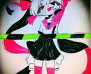 アナログで不穏な雰囲気な女の子を描きます 格安！追加料金なし！いつでもご依頼ください！ イメージ2