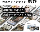 お問い合わせに繋がるWebサイトデザイン制作します スマホ対応！導線設計・SEOを意識した設計で成果を目指します イメージ1
