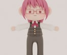 3Dミニキャラお作りします Vtuberや実写の方のミニキャラを3D化しませんか！？ イメージ3