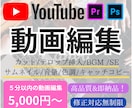 YouTube動画編集します ⭐︎プラチナランク⭐︎お気に入り登録の方は1,000円割引！ イメージ1