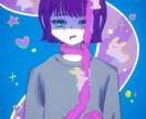 ポップ〜ダークなイラストまで！イラストお描きします SNS、アイコン、一枚絵、動画配信、サムネイルなど！ イメージ3