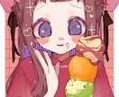 デザイン背景で人物を描きます サムネ用のイラストやSNS用のイラストが欲しい方へ イメージ4