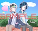 1枚絵SNSアイコン、ミニキャラ描きます 可愛い感じな絵が好きな人におすすめです！ イメージ2