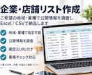 企業リスト・店舗リストを作成します 地域・業種を絞り、公式情報と確認元URL付きで納品 イメージ1