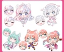 可愛いミニキャラ・ちびキャラ・SDイラスト描きます 商用利用OK◎SNSアイコンや配信の立ち絵、グッズ、などに イメージ6