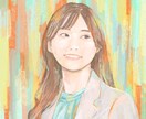 カラフルな似顔絵描きます 販売実績３名様までモニター価格で対応します！ イメージ1