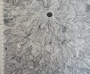 細かく複雑な絵を提供します 自分なりに頑張ります基本的に白黒の絵になります イメージ4