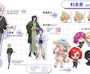 TRPG用立ち絵作成いたします アイコンから全身まで、どの範囲でも作成します！ イメージ2