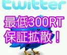 あなたのツイート最低300RTまで保証致します 最安！あなたのツイート最低300RT迄保証するサービスです。 イメージ1