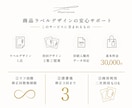 商品ラベル｜想いと世界観が伝わるデザインを作ります 2案ご提案・商用利用OK｜入稿用AIデータまで丁寧に整えます イメージ3