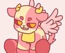 ずる賢くて可愛い牛モンスターお譲りします ふわふわ可愛いオリジナルモンスターをお譲りします! イメージ1