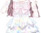 かわいい女の子のデフォルメイラスト描きます SNSアイコン、アイドル生誕・卒業メセカ、MVのサムネにも！ イメージ5